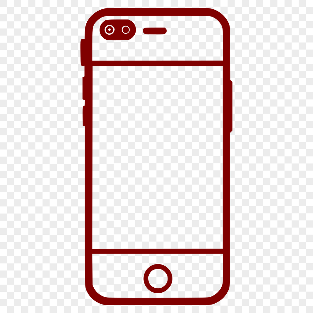 Sleek Cell Phone Illustration Vector illustration of a modern cell phone with sleek design.
