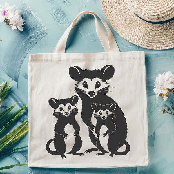 Australian Native Animal SVG Design A marsupial animal native to Australia, depicted in a digital vector format.