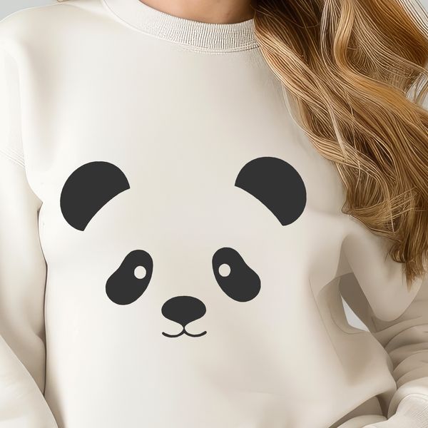 Adorable Panda in a Natural Setting A digital illustration of a panda bear in a natural habitat.