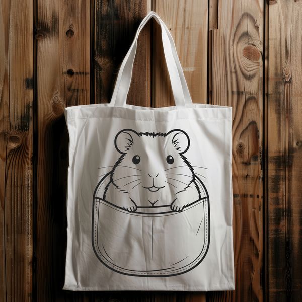 Vector Art of a Happy Hamster Illustration of a cute hamster sitting on its hind legs.