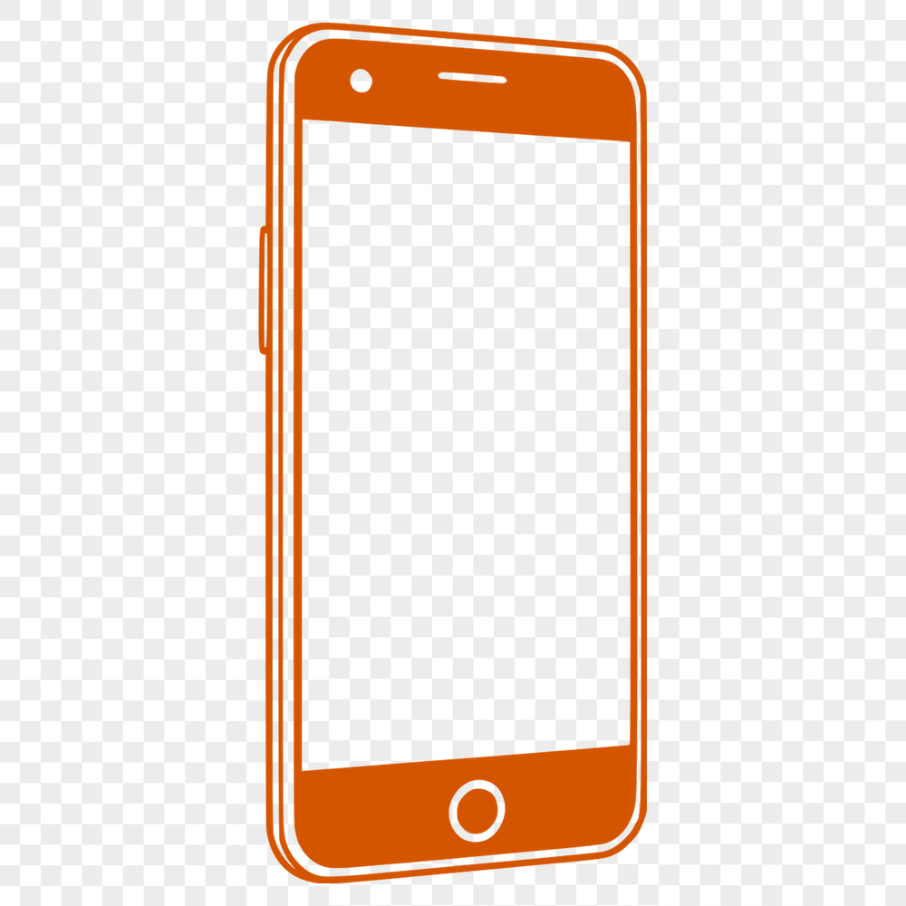 Minimalist Smartphone Vector Graphic A high-resolution vector graphic of a modern mobile phone with sleek design and minimal details.