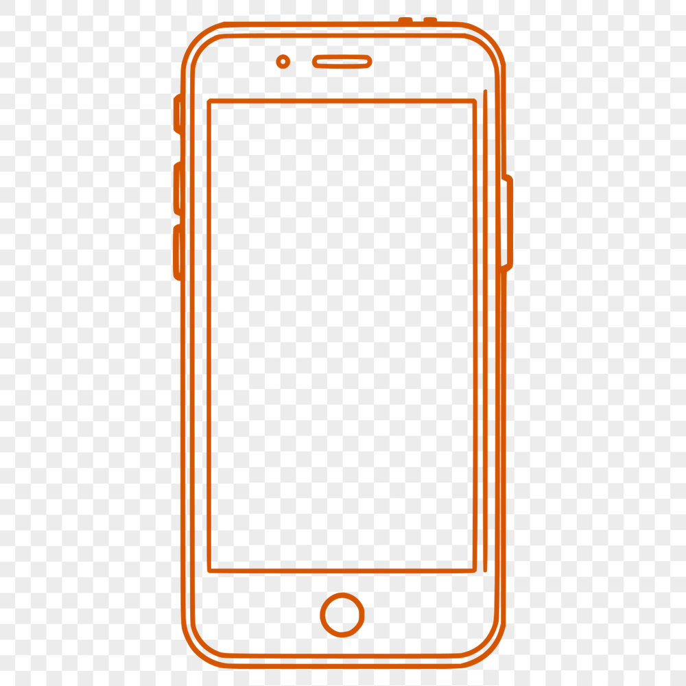 Illustration of a modern smartphone with sleek design
