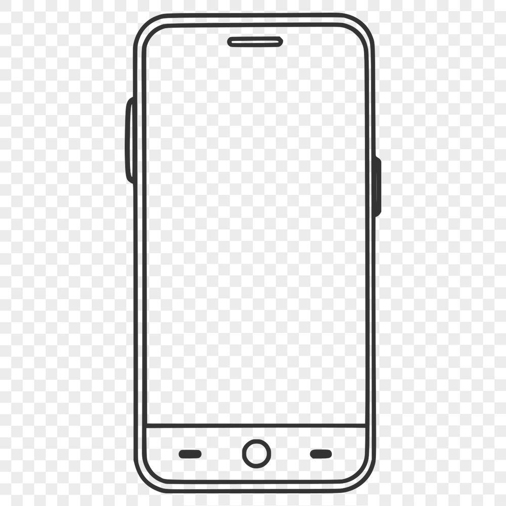 Minimalist Phone Vector Icon A vector illustration of a smartphone, suitable for digital and commercial use.