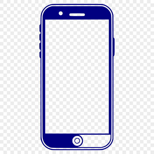 Beautiful Phone Illustration SVG Format A sleek modern mobile phone design in vector format.