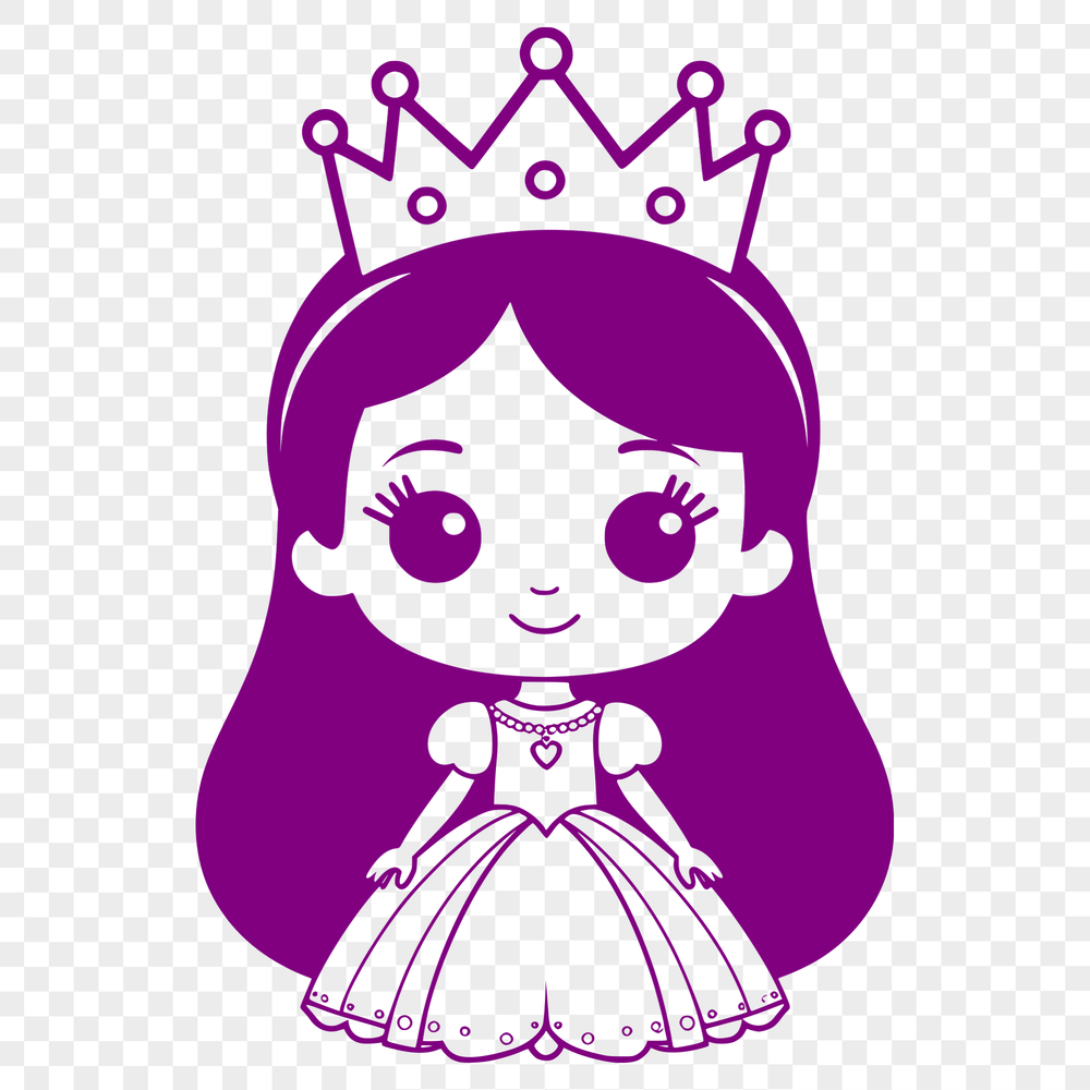 Royal Girl Vector Illustration Female royalty character design in vector format.