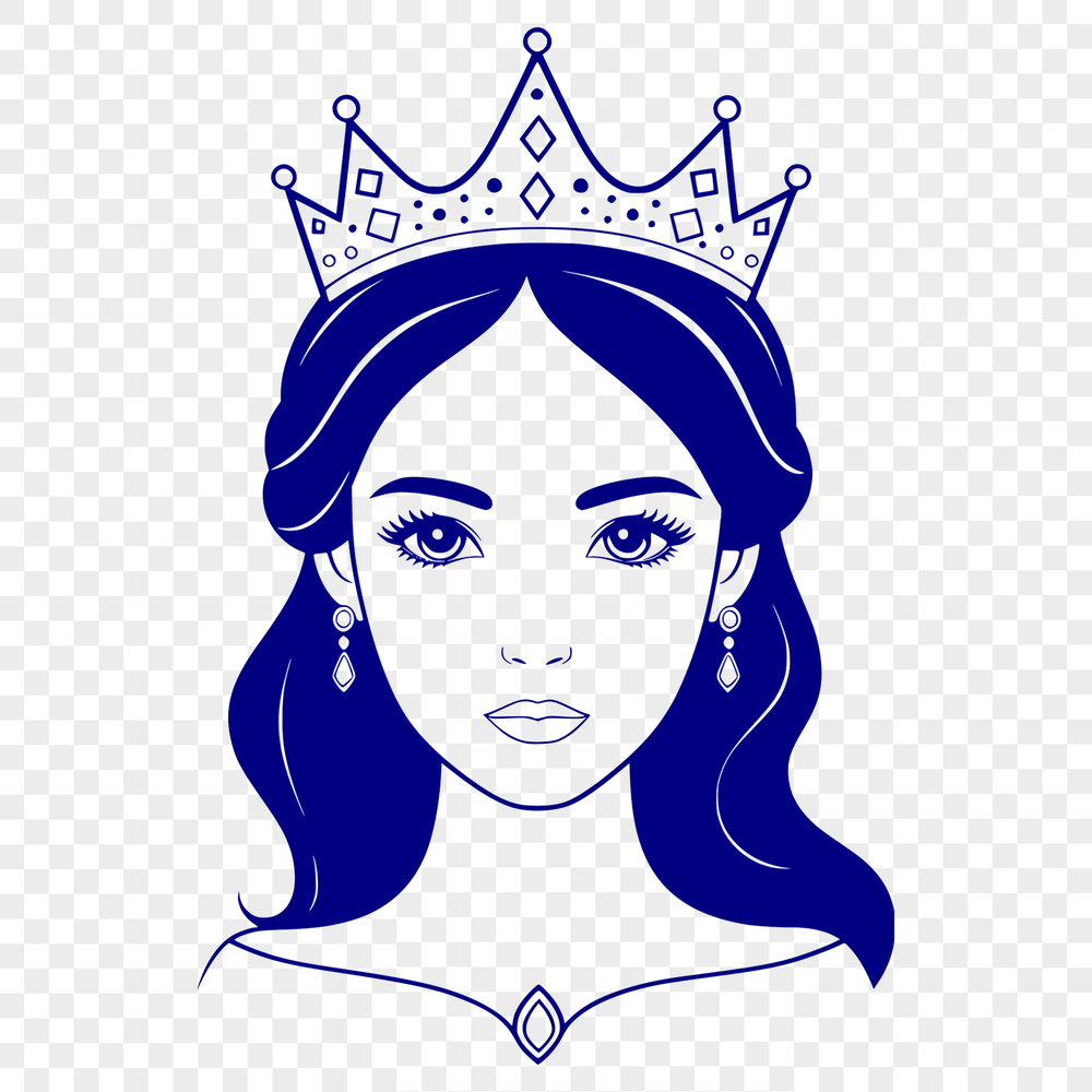 A stylized illustration of a female princess in a medieval setting.