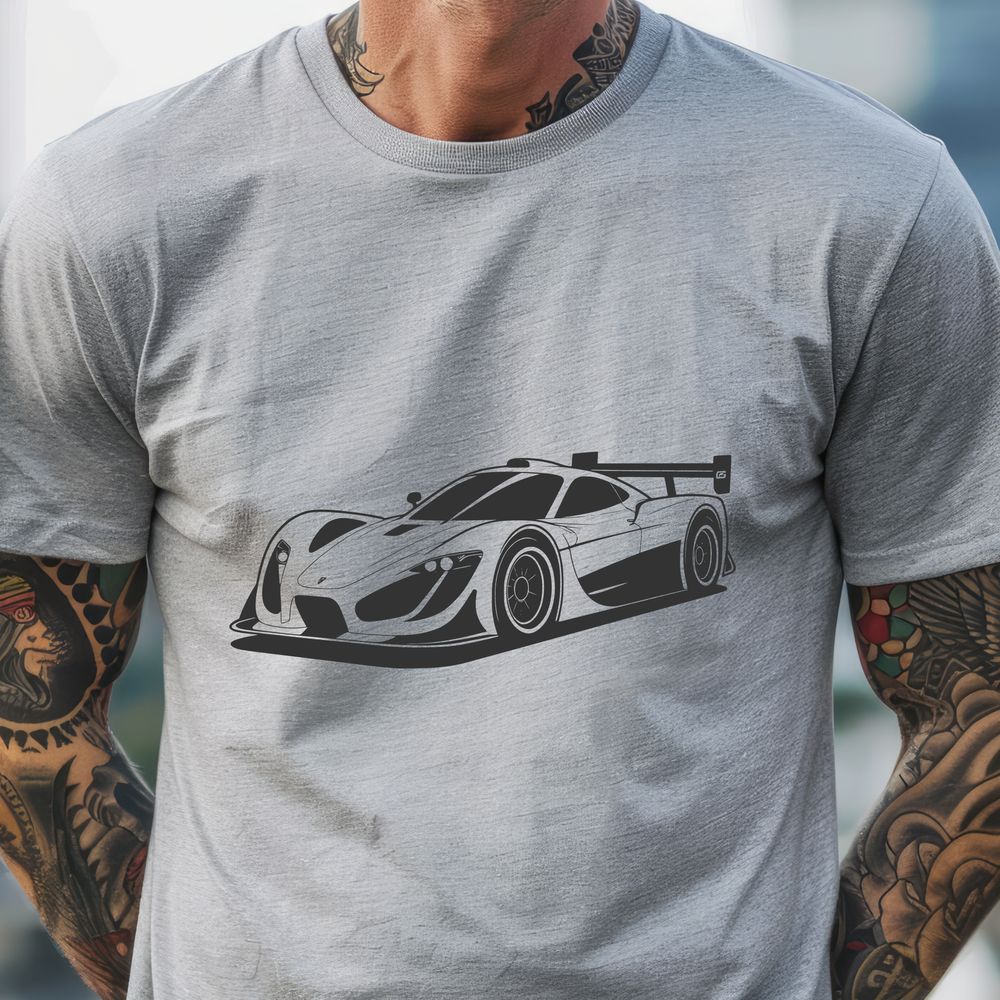 Speed Machine Illustration A detailed, high-quality illustration of a racing car with sleek design and dynamic lines.