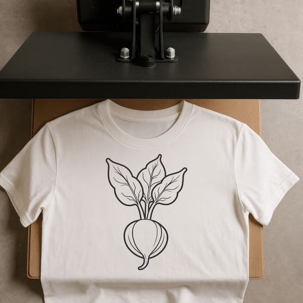 Free SVG Radish Download A 2D illustration of a radish in vector format.