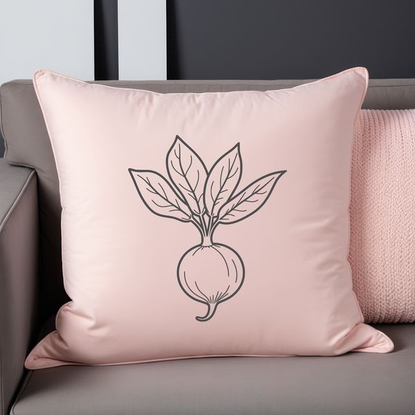 Radish Graphic Vector Art An SVG graphic of a radish, ideal for commercial use or personal crafting projects.