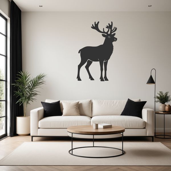 Reindeer illustration in vector format, suitable for commercial use.