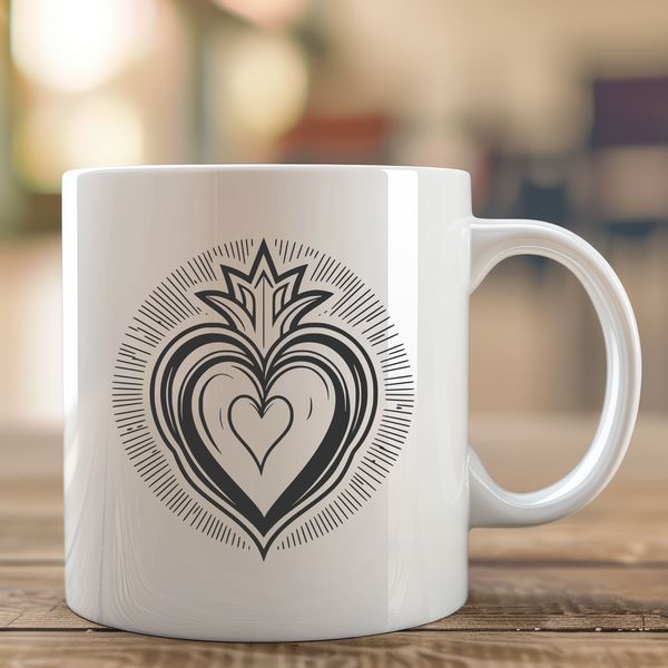 Vector Illustration of the Heart of Christ A vector illustration of the Sacred Heart, suitable for both personal and commercial use.
