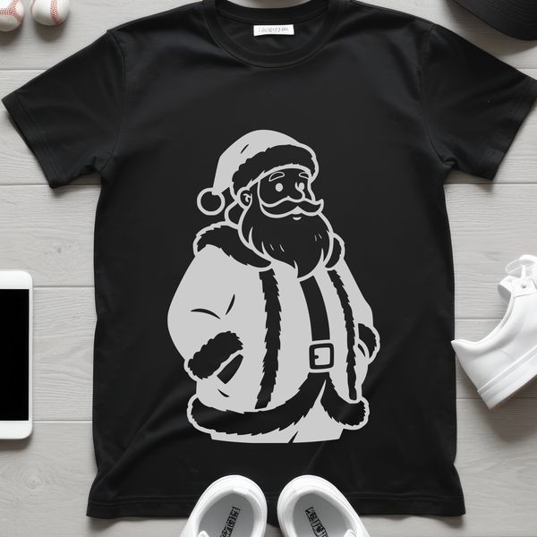 An SVG graphic representation of Father Christmas character silhouette.