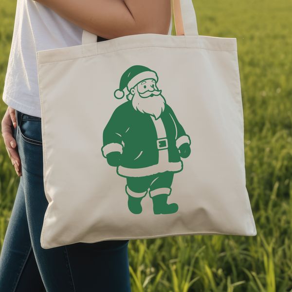 A vector illustration of a traditional Christmas figure in red and white attire.