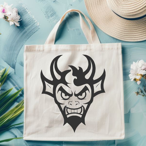 SVG illustration of the devil character in a dark fantasy setting.