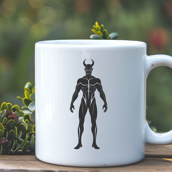 A vector design representation of Satan, ideal for crafting and cutting machine projects with precision.