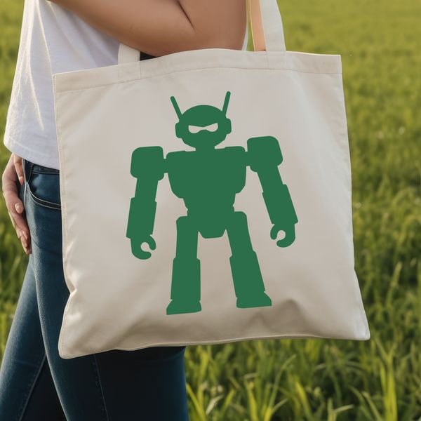 A sci-fi themed vector robot illustration designed for commercial use, perfect for cutting machines like Cricut.