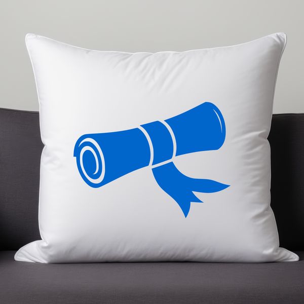 Vector illustration of an award scroll, ideal for graduation ceremonies or diploma presentations.