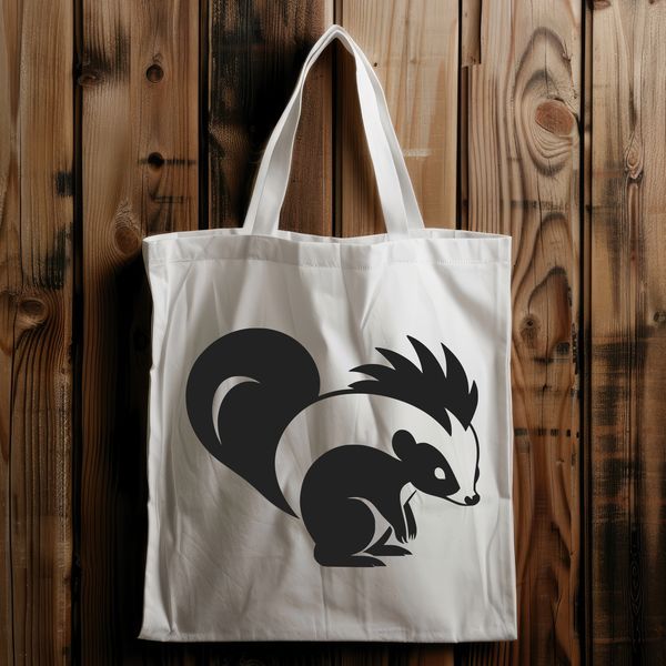 Cute Skunk Vector Art A vector illustration of a skunk, suitable for cutting machines or laser engraving.