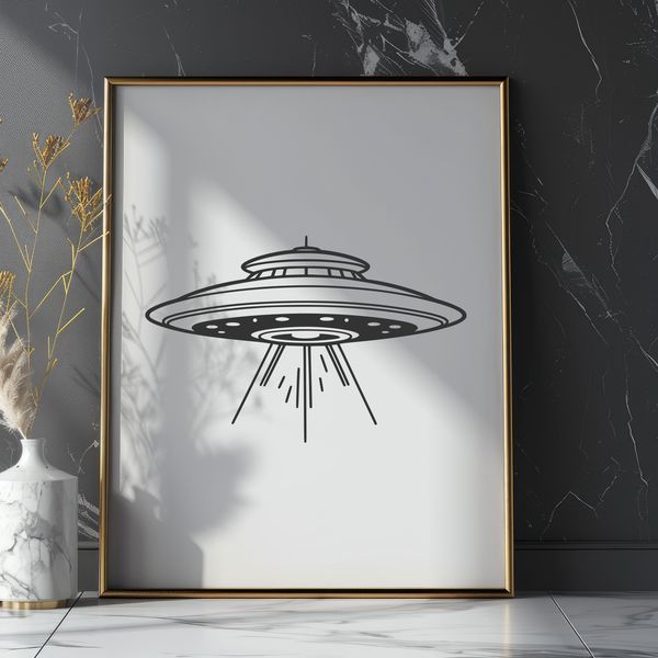 Spacecraft Design SVG Template A futuristic space vessel with sleek lines and metallic details, designed as a vector graphic for digital use.