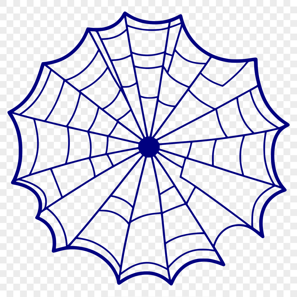 Beautiful Vector Web Design A detailed illustration of a spider web in vector format, suitable for various design applications.