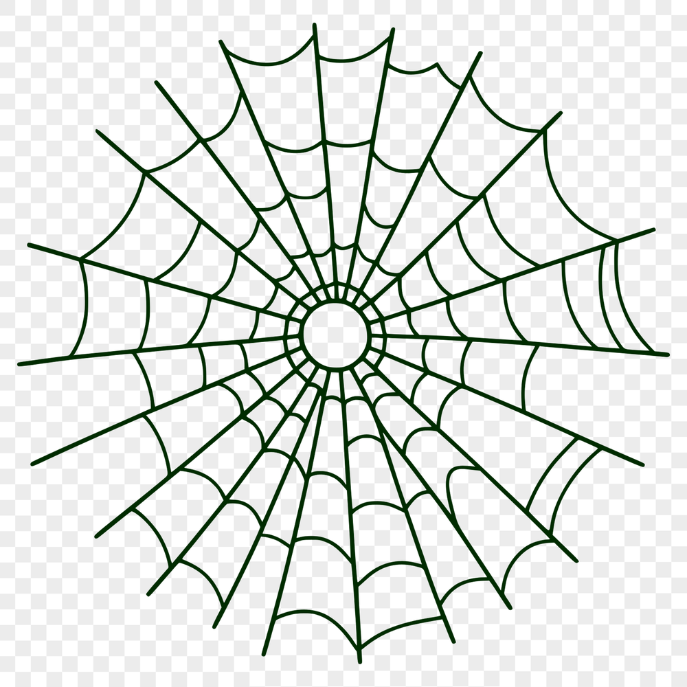 Beautiful SVG Pattern Illustration A detailed illustration of a spider web in vector format, suitable for digital use and editing with design software.