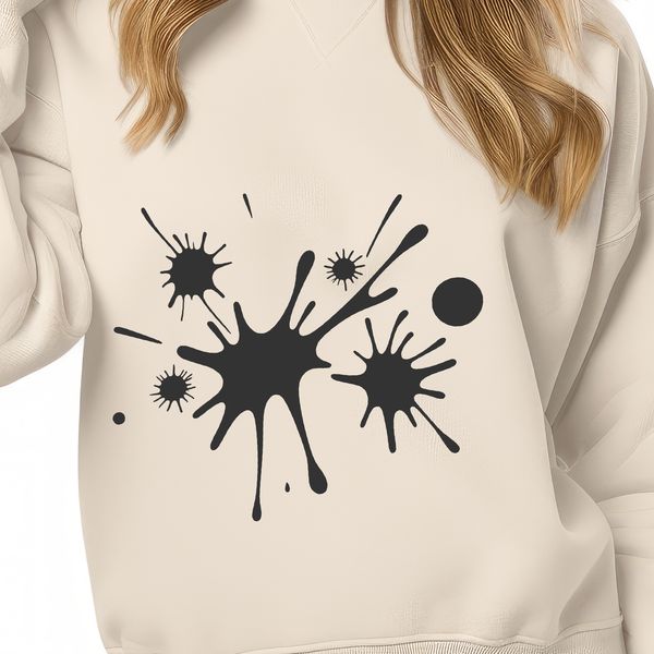 Colorful Shape Vector Art A colorful, irregular shape with rounded edges, resembling a splattered substance, designed as vector art.