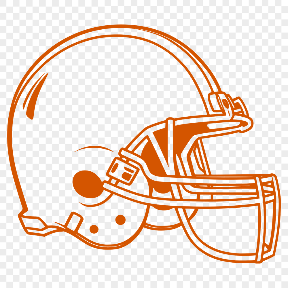 Vector Football Player in Action A football helmet-wearing American football player in action, suitable for sports vector art.