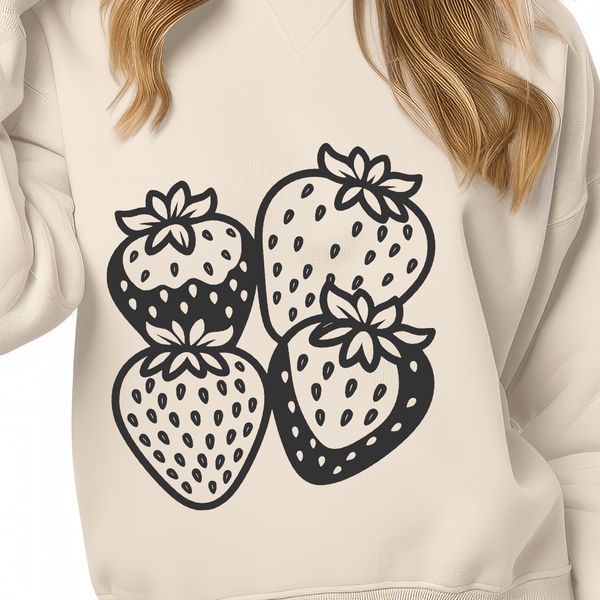 Beautiful Strawberry Clip Art A high-quality vector illustration of a ripe strawberry, suitable for digital and print use.