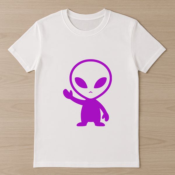 Illustrative representation of a science fiction extraterrestrial creature in vector format.