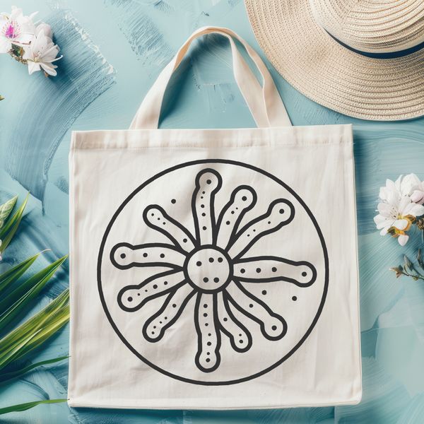 Microscopic Vector Graphic Design A detailed illustration of a bacteria cell, suitable for vector graphic design.
