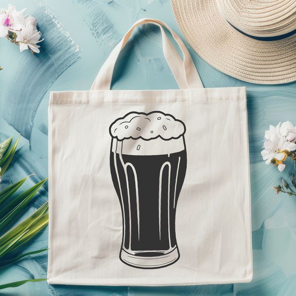 Glass Filled with Beer Illustration A illustration of a glass filled with beer, suitable for vector art projects.