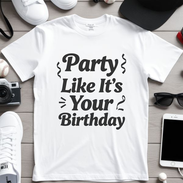 A digital illustration of a happy birthday message, designed as a vector graphic for commercial or personal use.