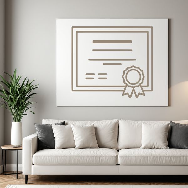 A digital vector illustration of a scroll, suitable for various applications including graduation celebrations.