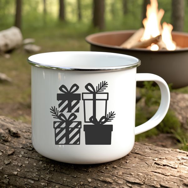 A simple, hand-drawn gift box illustration in vector format.