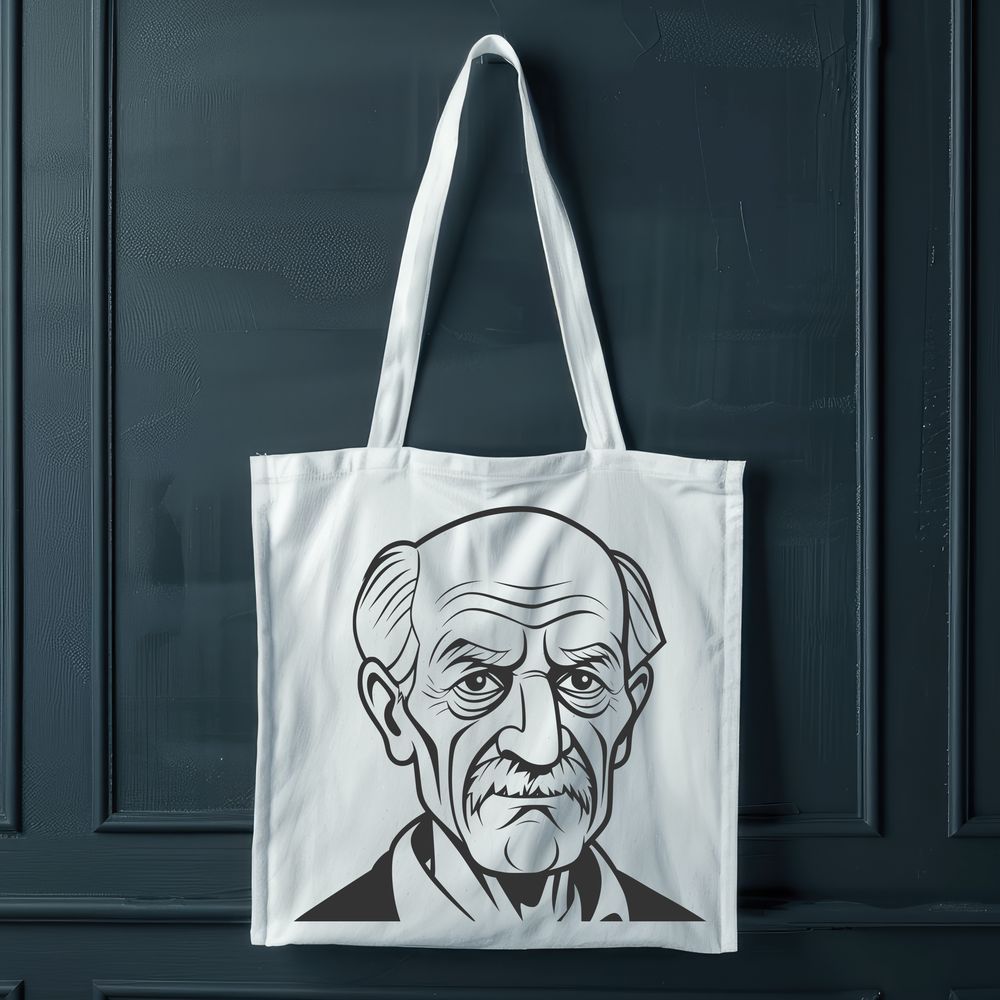 Detailed Man Portrait SVG Design A detailed illustration of an adult male figure, suitable for vector graphic design.