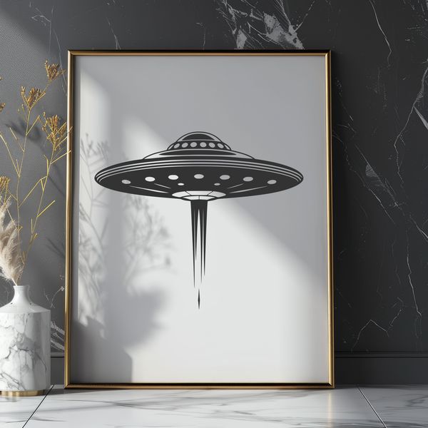 Galaxy Explorer Clip Art Illustrated spaceship design for vector art projects.