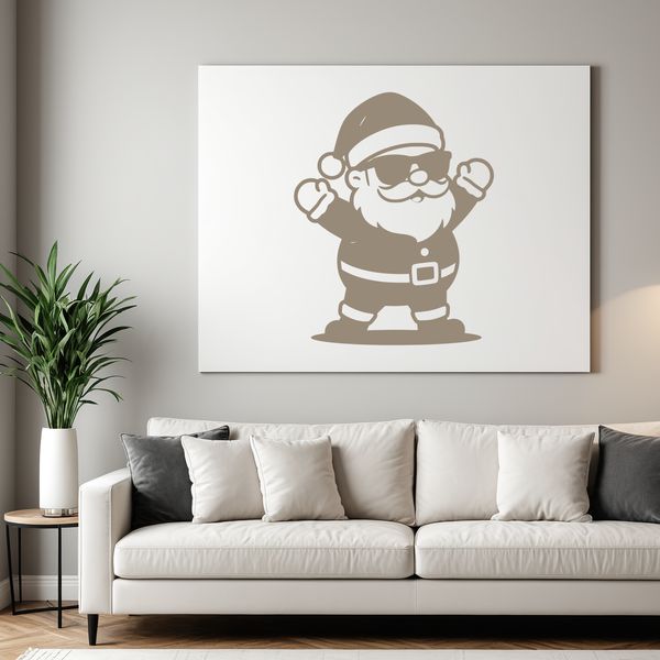 An SVG vector graphic representation of the popular Christmas character Santa Claus.