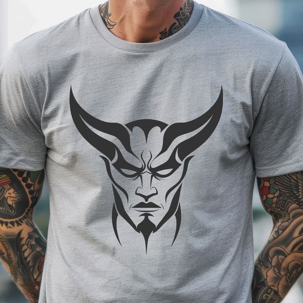 Illustrative depiction of the devil, suitable for Halloween themes or religious art.
