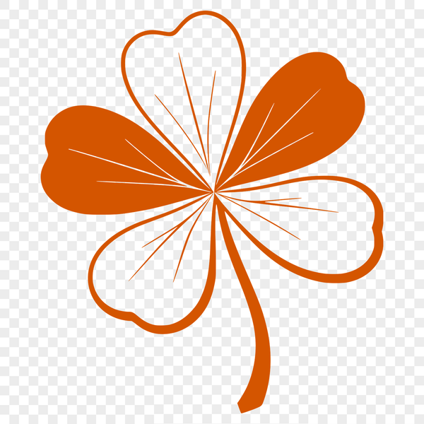 An illustration of a single leaf with intricate details, suitable for use as clip art in various design projects.
