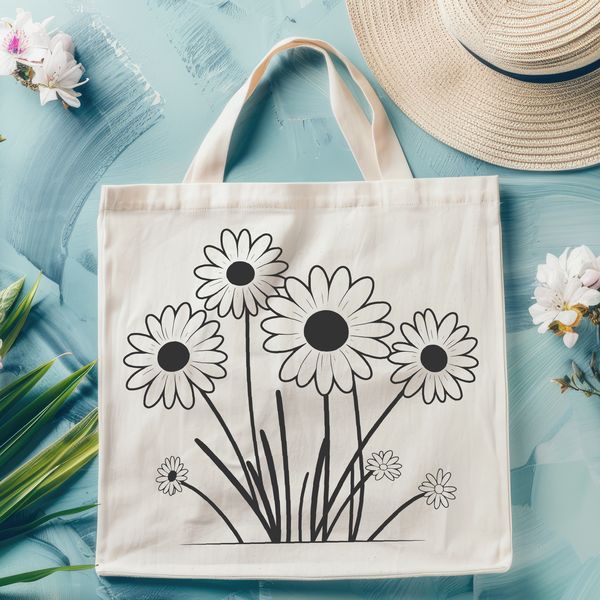 Beautiful Floral Clip Art A simple graphic representation of a daisy, suitable for various design applications.