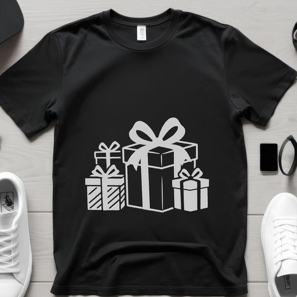 A simple digital gift box illustration in vector format, perfect for various designs and projects.