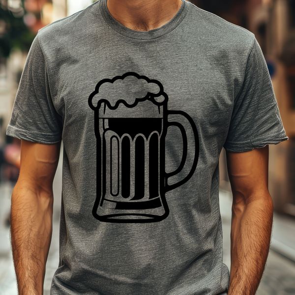 Free Glass Clip Art A glass filled with beer, depicted as a simple vector design.