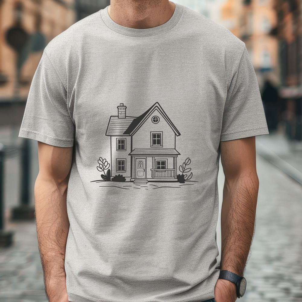 Beautiful House Vector Graphic House vector graphic with detailed design elements suitable for cutting machines and laser cutters.