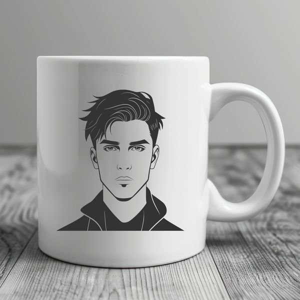 Free SVG Clip Art Man A stylized illustration of a male figure in a generic pose, suitable for vector art projects.