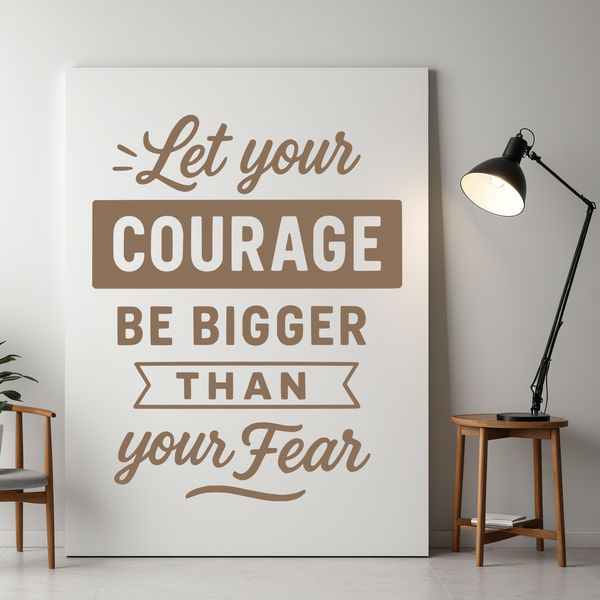 Inspirational Quote Art A vector graphic illustration featuring an inspirational quote in clean, modern font style.