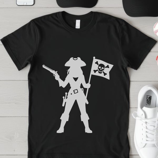 A pirate illustration created as a vector graphic for commercial or personal use.