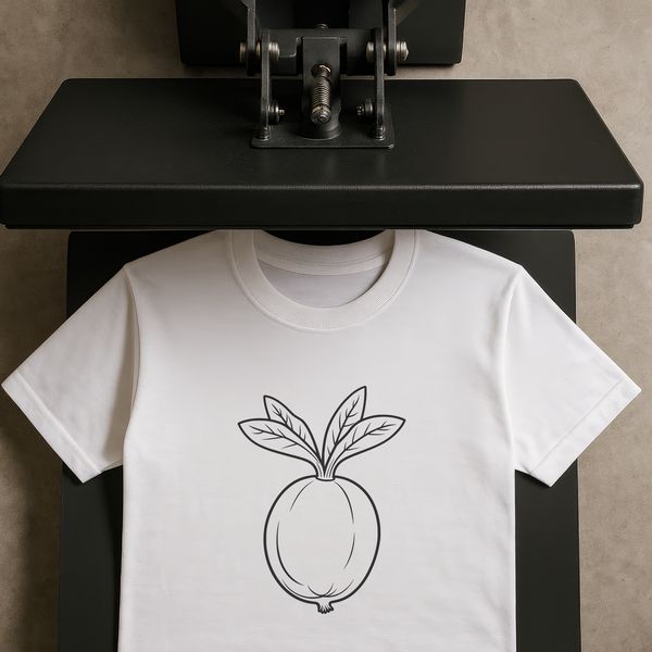 Fresh Radish Graphic An isolated graphic representation of a single radish in a vector format.