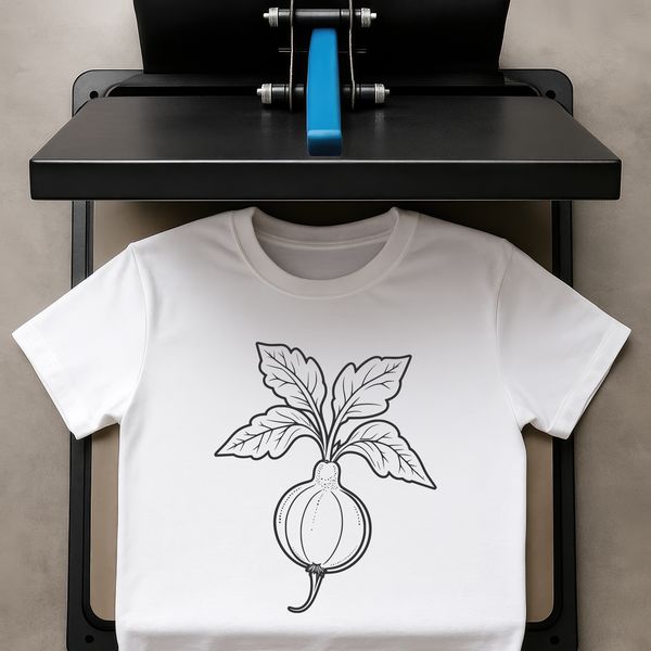 Free Radish SVG File for Cutting Machines An isolated vector graphic of a radish in a clean design style.