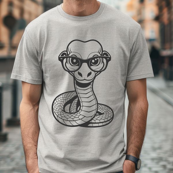 Snappy Study Buddy A cartoon-style illustration of a reptile wearing glasses.