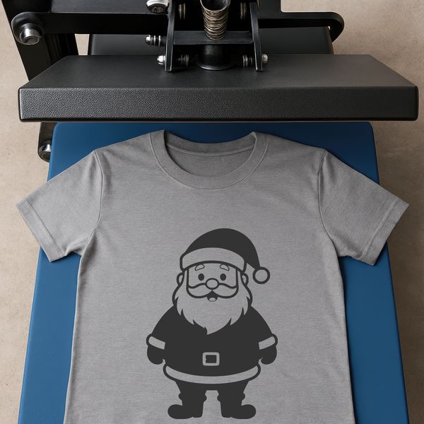 SVG illustration of a jolly old man in red suit with white beard, symbolizing Christmas joy.